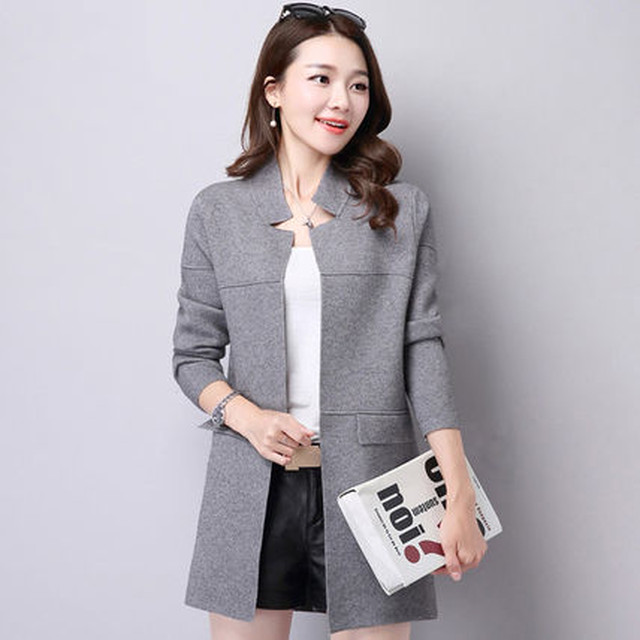 大きめチェック柄チェスターコート カーディガン ロング丈 A Reflet