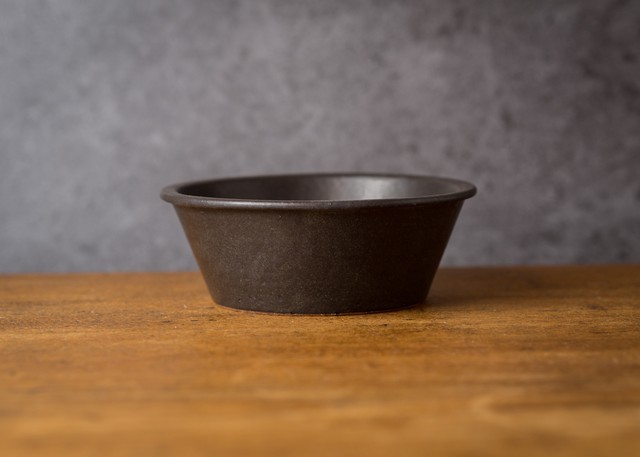 SHIROUMA 鉢 15cm 黒(煮物鉢・スープボウル・汁碗)/長谷川 哲也