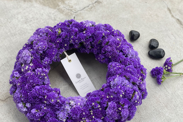 Statice Wreath Violet 05 | スターチスリース