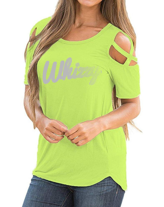 Whizzy Fitness Gear レディース 肩空きtシャツ Tifitness Whizzy Fitness Gear