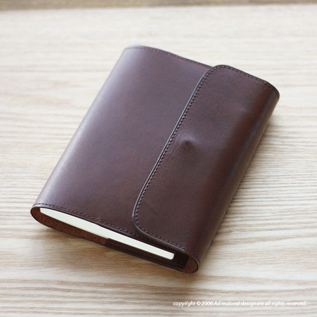 ほぼ日手帳カバー・チョコ オリジナルしおり付属・万年筆対応