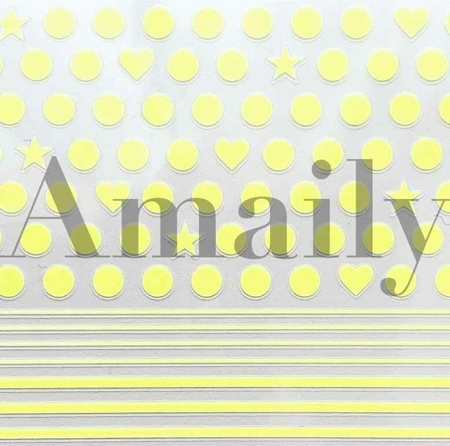 No 5 29 ドット 蛍光イエロー Amaily
