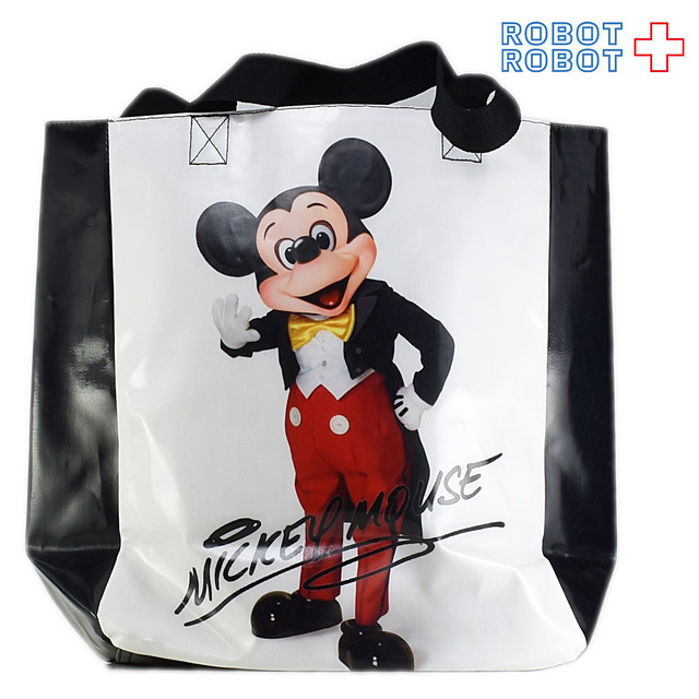 東京ディズニーランド Tdl ミッキー サイン プリント 実写柄 トートバッグ Robotrobot