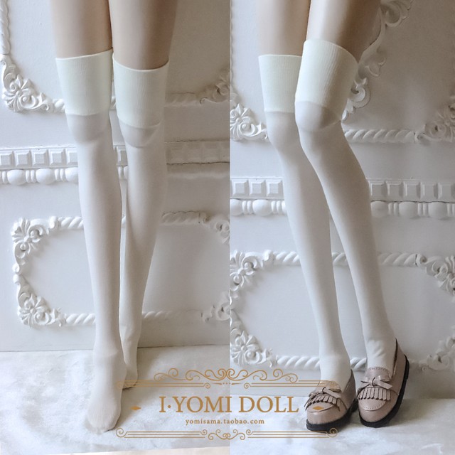 Bjdドール用衣装 靴下 色移り防止ソックス Knee Socks ホワイト ブラック Dd Mddサイズ人形用 I Yomi Doll Btgarden
