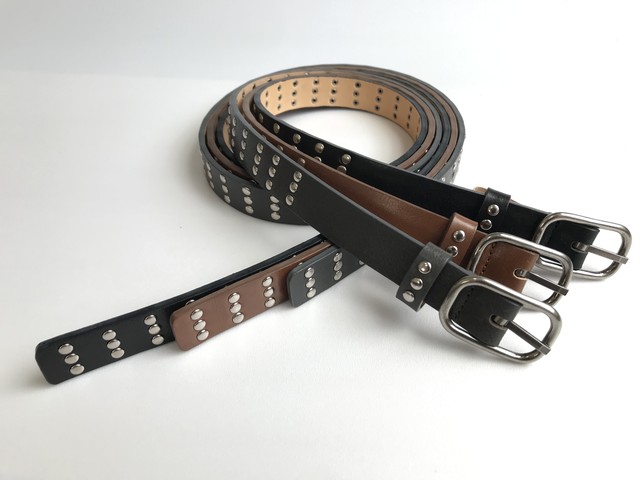 レディーススタッズベルト Nakasho Belt 日本製ベルト 革小物の中正
