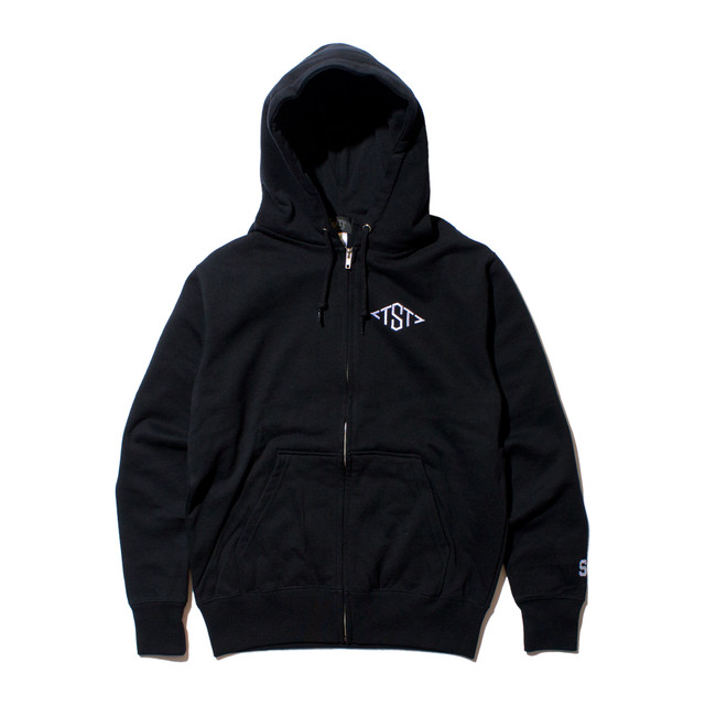TST EMB ZIP PARKA #BLACK