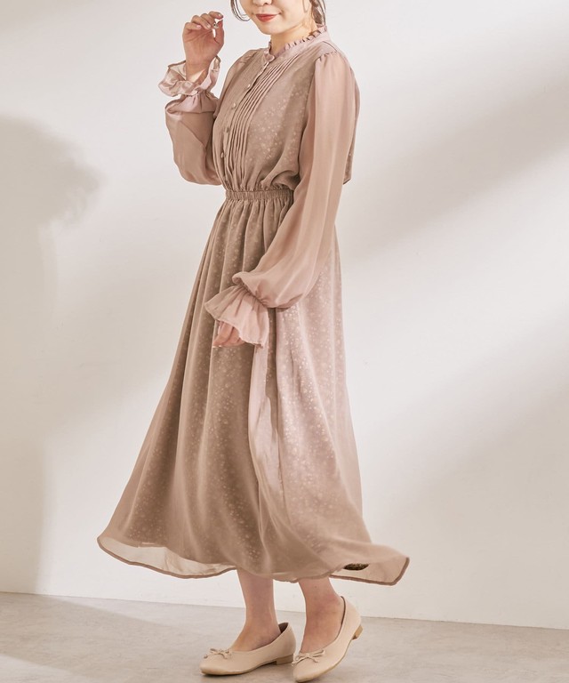 Grl 浜辺美波さん着用 パワショルボリュームティアードワンピース Tmart