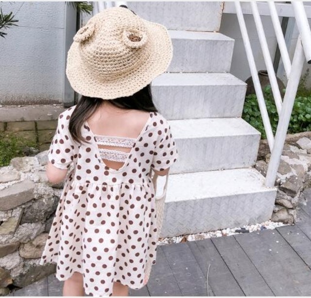 海外子供服 キッズ 水玉ワンピース Liris032 Lirisnow