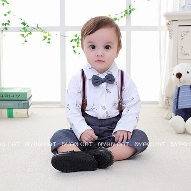 即納 ベビー カバーオール ボディスーツ ロンパース 蝶ネクタイ サスペンダー Kidssmile キッズ ベビー 親子ペア