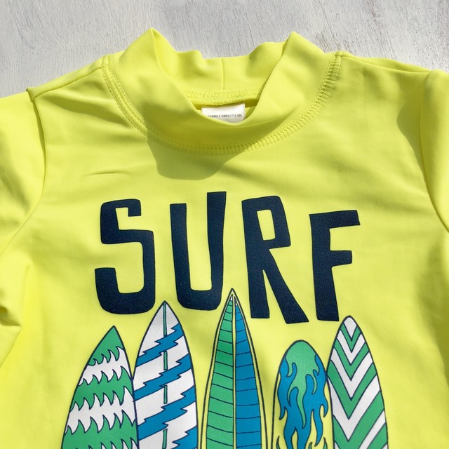 Surfboard Rashguard ベビー水着 男の子 ラッシュガード ハワイ インポート 子供服 Island Shaka