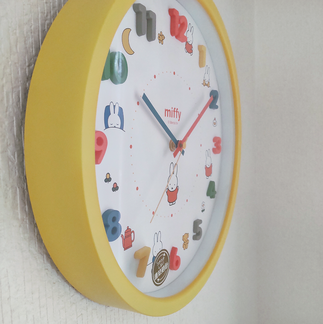 ミッフィー 壁掛け時計 アイコンウォールクロック カラフル 京都のかわいい雑貨屋さん ミハスピトゥー Mijaspittoo