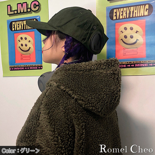 お支払い確認後日以内発送 Romelcheo ストリート ゴーグル キャップ メンズ レディース ユニセックス 帽子 野球帽 2way パイロット メガネ サングラス おしゃれ かっこいい 個性的 韓国 ストリート系 原宿系 レトロ カジュアル ファッション 男女兼用 ロメルチェオ