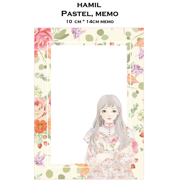 予約 Hm35 Hamil ハミルドール Pastel パステル 女の子 メモ帳 Cherish365 Zakka