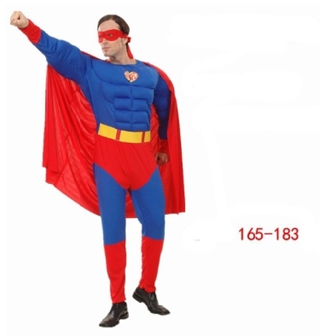 ハロウィン コスプレ スーパーマン服の男性大人のハロウィーンの衣装 Kumanomi