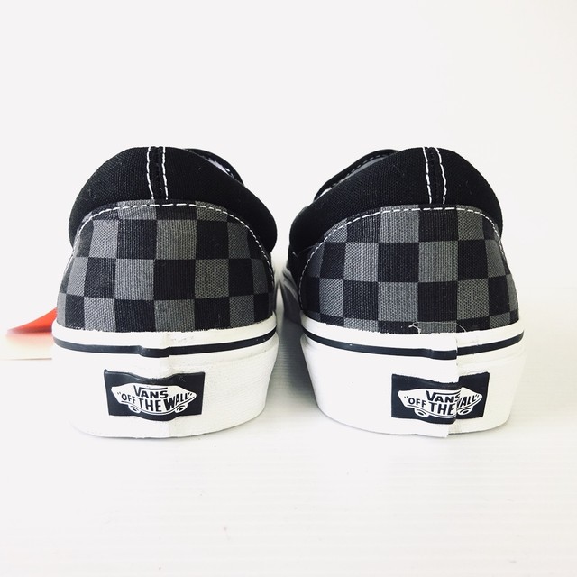 送料無料 セール 人気 海外企画 メンズ バンズ スリッポン チェッカーボード ブラック スニーカー おしゃれ チェック Comrade S On Line Shop