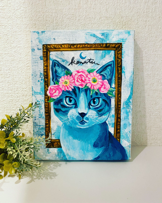 オーダーメイド ペット似顔絵ーf0 180mm 140mm 70m Naomi