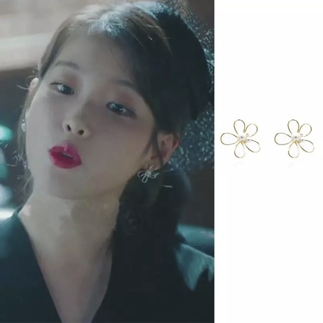 Iu ホテルデルーナ Twice ナヨン ピアス ゴールド シルバー フラワー 花 Doramark ドラマーク Doramark ドラマーク 韓国ドラマのピアスを中心としたアクセサリー販売