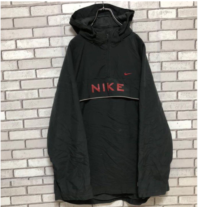 M050 古着 レア ナイキ ハーフジップ ナイロンパーカー アノラック M エム の古着屋