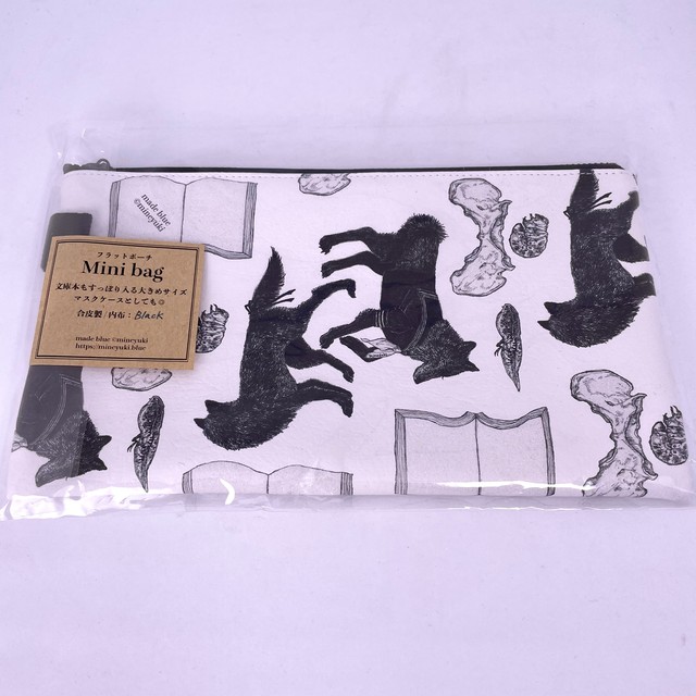 【made blue/峰雪mineyuki】フラットポーチ / Mini bag「憂鬱」