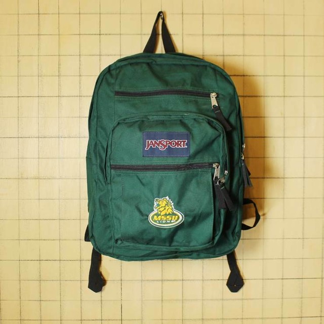 Jansport ジャンスポーツ ビッグキャンパス ビッグスチューデント リュックサック グリーン 緑 バックパック デイパック 古着 ss30 古着屋ataco Garage