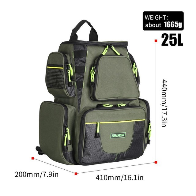 Seaknight Sk004 釣りバッグ 大容量 25l 41 44 cm バックパックバッグ 屋外 釣り タックル Q010 プレイワン Base店