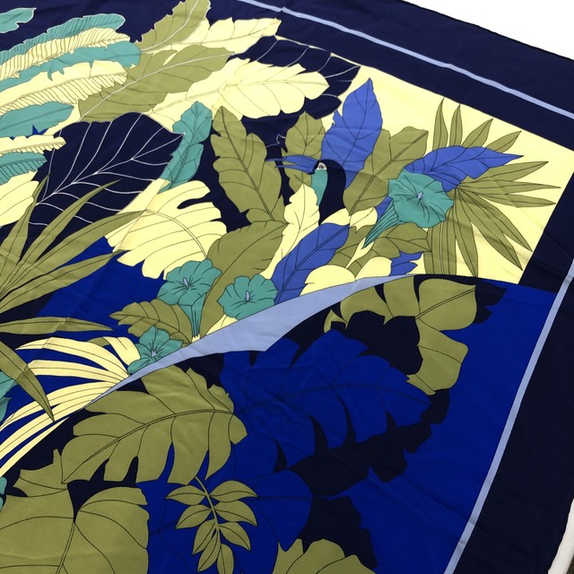 Christian Dior クリスチャン ディオール イタリア製 花柄 シルク スカーフ 都町の古着屋 Charkha Bazaar チャルカバザール