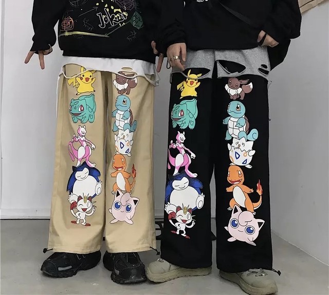 アニメパンツ 送料無料 メンズ レディース ユニセックス ストリート系