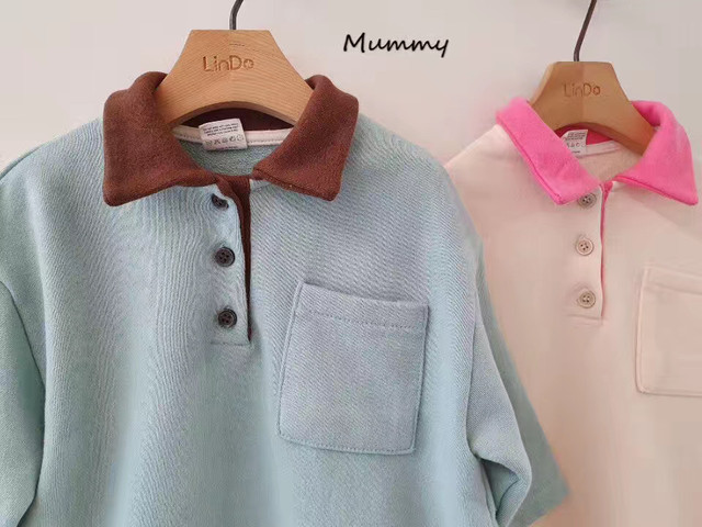 子供服 パラワンピ 襟付きワンピース 女の子ワンピース 韓国子供服 Mummybb