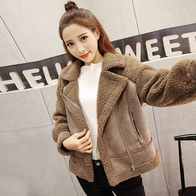 スエードジャケット レディース アウター ブルゾン コート ライダース ボア ウール 可愛い 秋冬 大きいサイズ Las