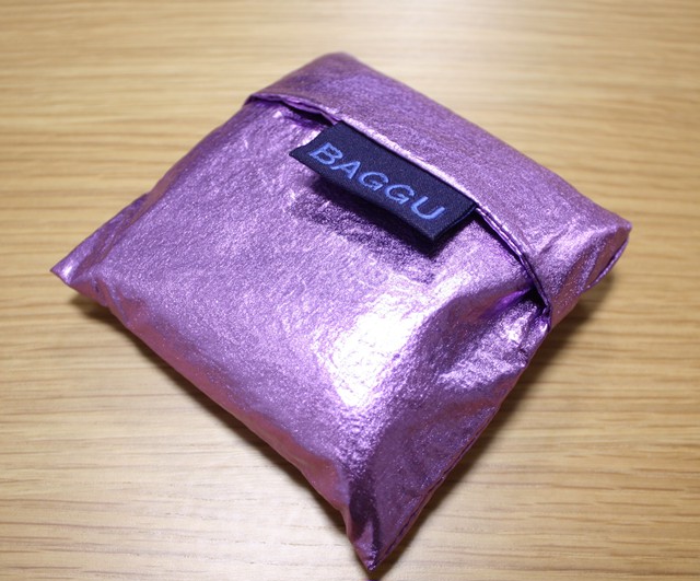 Baggu エコバッグ メタリック パープル ライラック ベイビーサイズ Hanasouvi S Tea