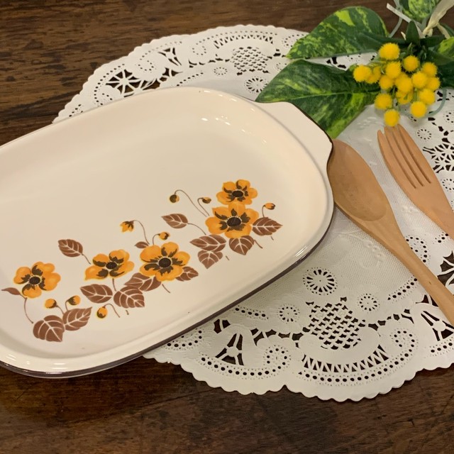 モダンレトロな花柄 可愛いプレート皿 2枚セット Royal Komada China Ansorbet アンソルベ
