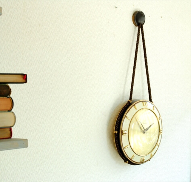 ドイツ製 Junghans 木製 吊り下げ式 手巻き壁時計 ユンハンス ゼンマイ式 ヴィンテージ 壁掛け時計 アンティーク Ig1132 Callum Shop Antique Clock Section