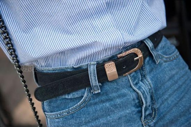 太め バックル シンプル レザーベルト レディース 革 ワンピース Glamorous Jewel グラマラスジュエル レディースアクセサリー 小物 ファッションの通販