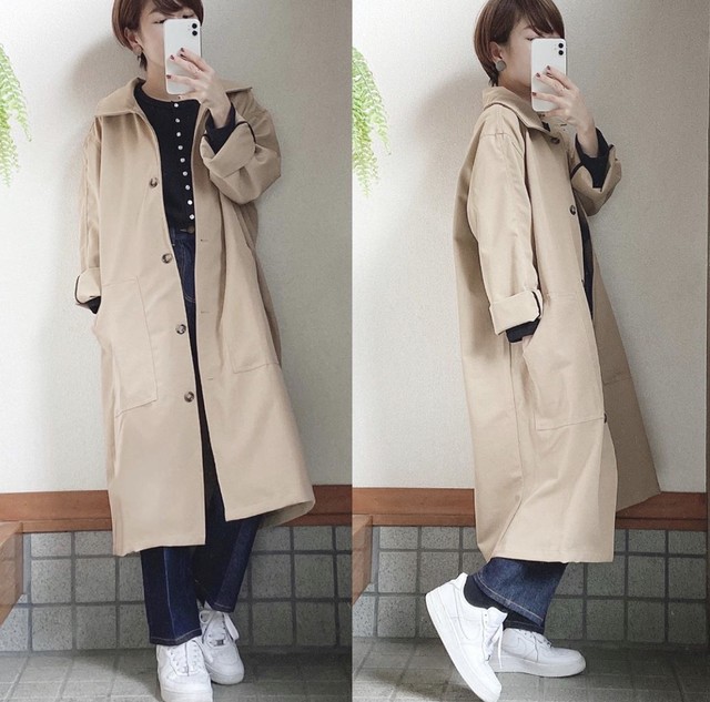 〈@caho146cm様着用〉カフェに行きたくなるコート【cafe coat】