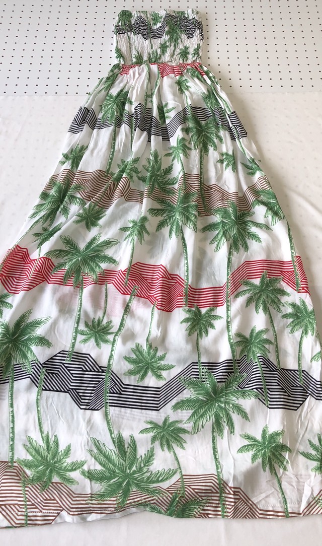 2way ヤシの木柄 カラフル ワンピース スカート Chang Dek