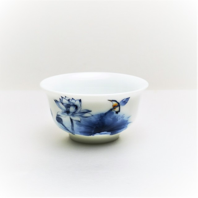 【景徳鎮】湯飲み ハス 磁器