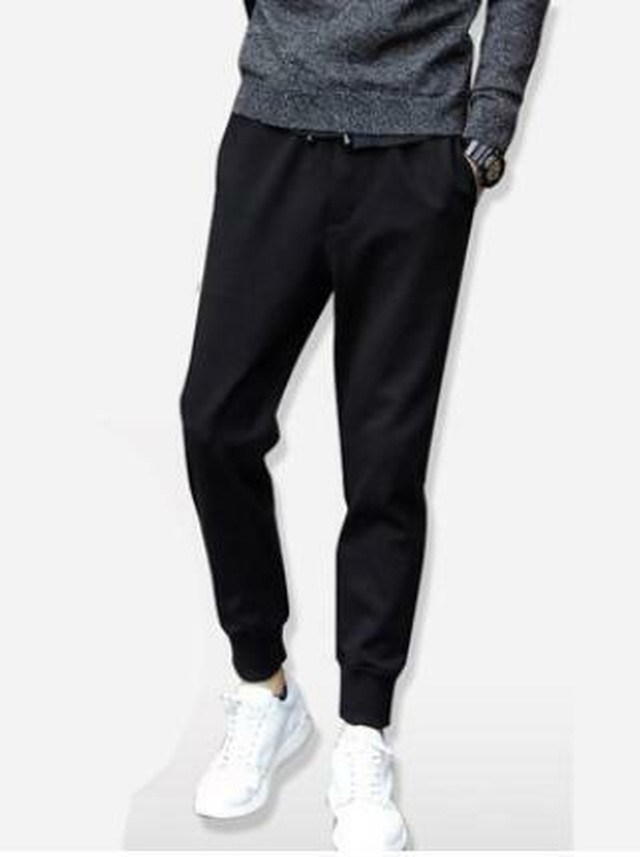 スウェットパンツ スキニーパンツ スリム メンズ 黒 パンツ Mサイズ おしゃれ ファッション Syuu