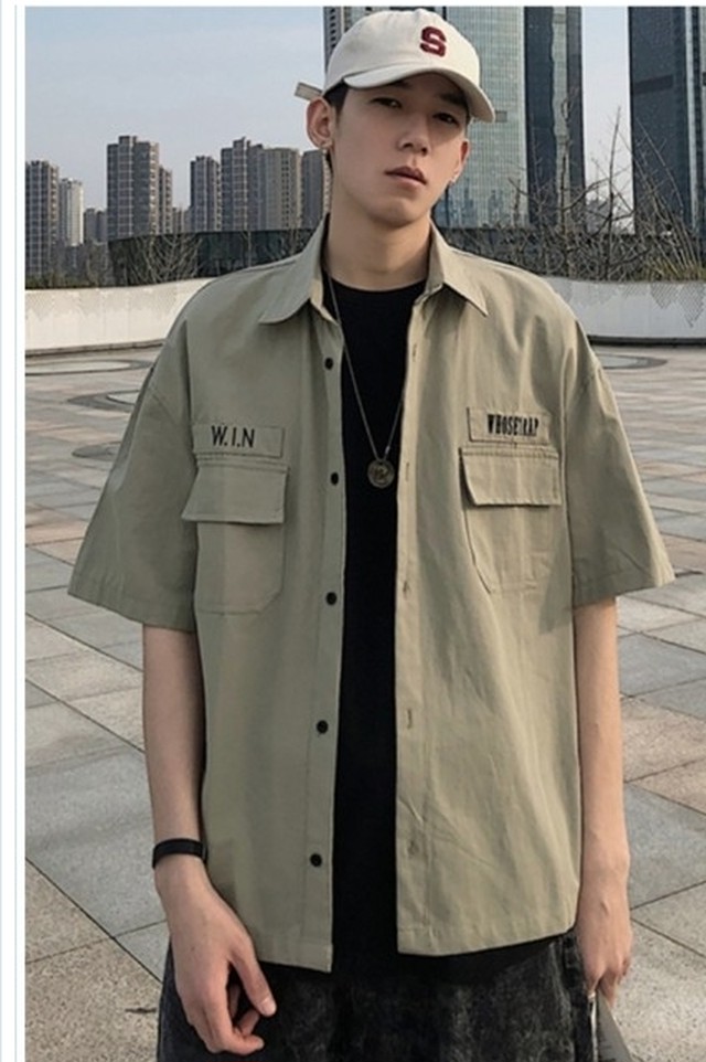 大きいサイズ レディース トップス 半袖 実物 新品 米軍 シャンブレーシャツ 半袖 ミリタリー メンズ レディース ポイント消化 男性 女性 Basecamp49