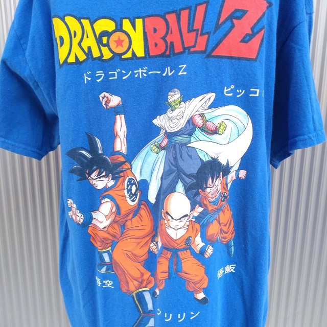 ドラゴンボールz Ripple Junction 孫悟空 孫悟飯 ピッコロ クリリン アニメ キャラ Tシャツ L 青 N1006snj3 古着屋rainbowfield Since 06