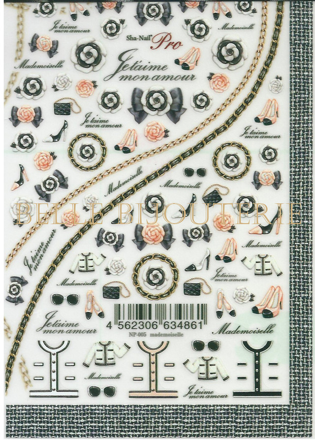 再再再入荷 Sha Nail ネイルシール Mademoiselle ポーセラーツ ポーセリンアート 転写紙 白磁 販売 Belle Bijouterie ベルビジュトゥリー