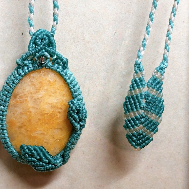 マクラメ編みネックレス Macjun