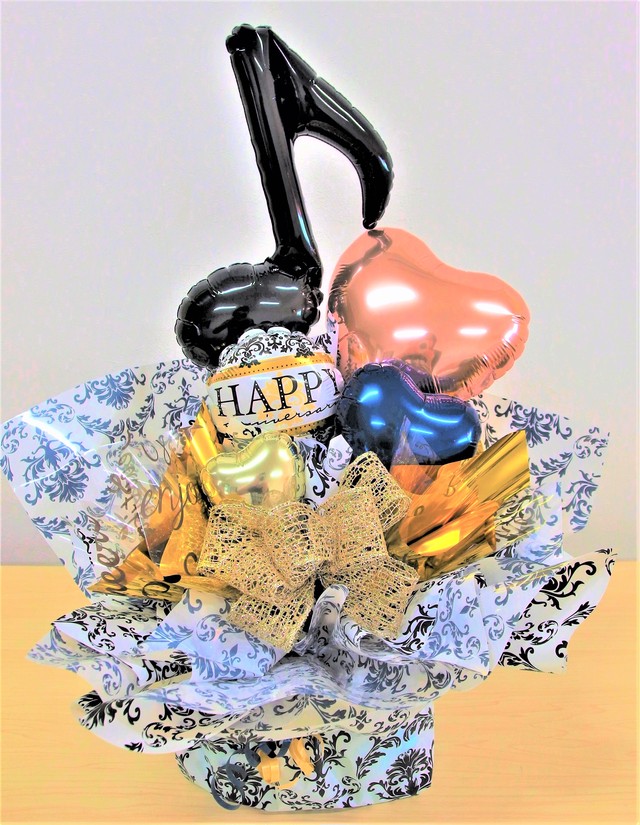 ミュージックトーン ハート ピアノ バレエ ダンス 発表会 お誕生日 女の子 プレゼント Orb Balloon オーブバルーン バルーンギフト専門 通販サイト