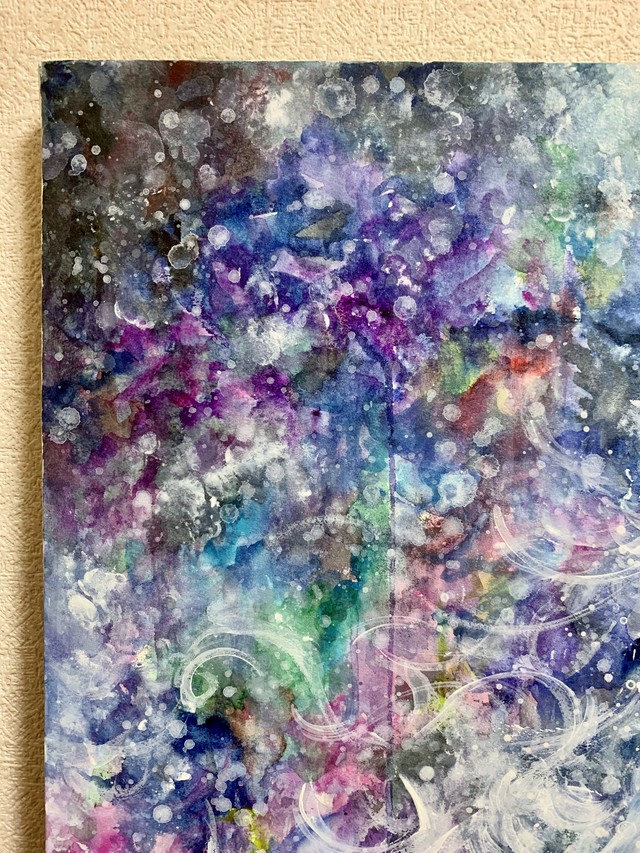 抽象画アート No 033 透明水彩紙 B2サイズ Kasui Artwork