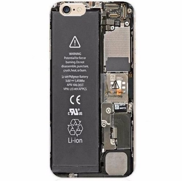 スマホケース Iphone 6 シリコン アイフォン ケース アイホン カバー バッテリー柄 ａｄｆ