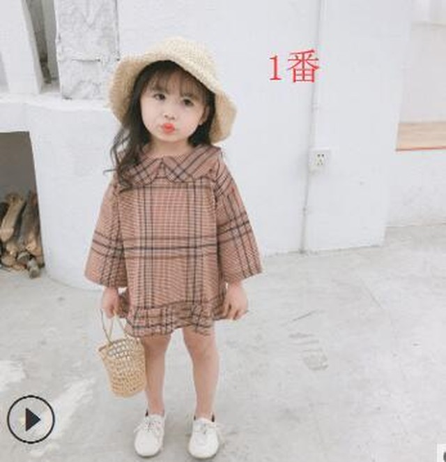 秋冬 キッズ 子供 女の子 ワンピース チェック 襟付き ミニ丈 かわいい お出かけ Arroserbaby 秋冬 キッズ 子供 女の子 ワンピース チェック 襟付き ミニ丈 かわいい お出かけ Arroserbaby