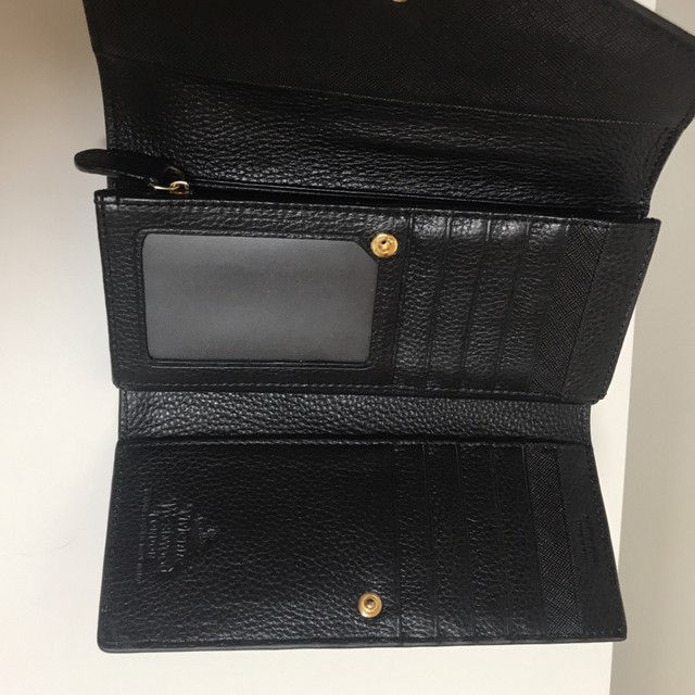 ヴィヴィアンウエストウッド 未使用 高級オールレザー長財布 メンズ レディース 黒 Aspiration01