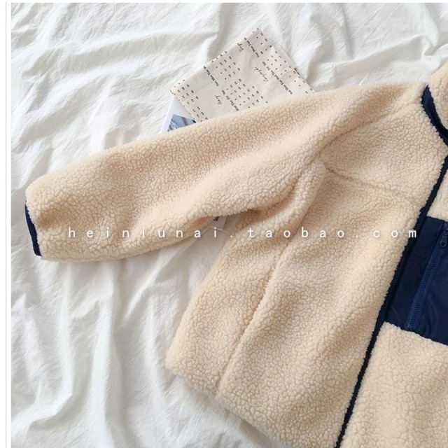 ボアブルゾン レディース ボアジャケット ブルゾン レディース 白 紺 ホワイト系 フリー オーバーサイズ フリース Basecamp49