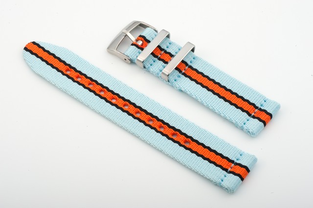 スウェーデン製 セパレート Natoタイプ Two Piece Nylon シートベルト素材 ガルフレーシング Gulf Racing 18mm mm 22mm 時計ベルト リボンベルト 時計ベルト 腕時計用品専門店 Grit Shop