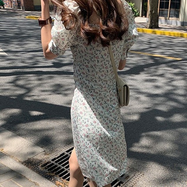 フローラル ミニワンピース フラワープリント 花柄 夏 California Express