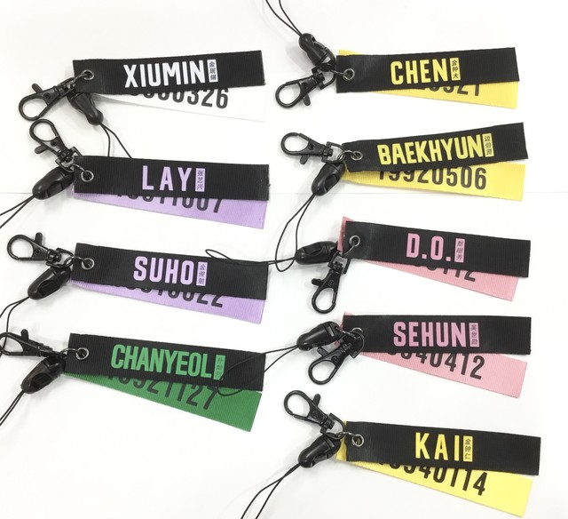 Exo ネームストラップ キラキラ韓流商店